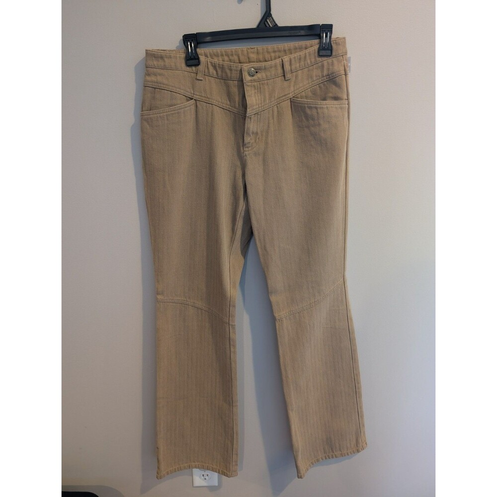 Vintage Ralph Lauren Sz 10 Womens Cordoroy Flair Pants 90s Cotton Hong Kong